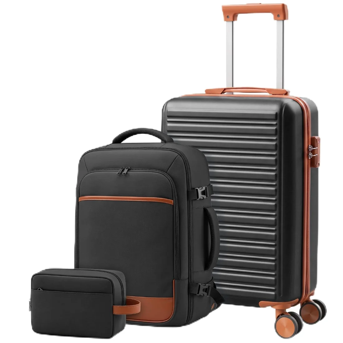 OLIXIS 3-Piece Luggage Set with Backpack