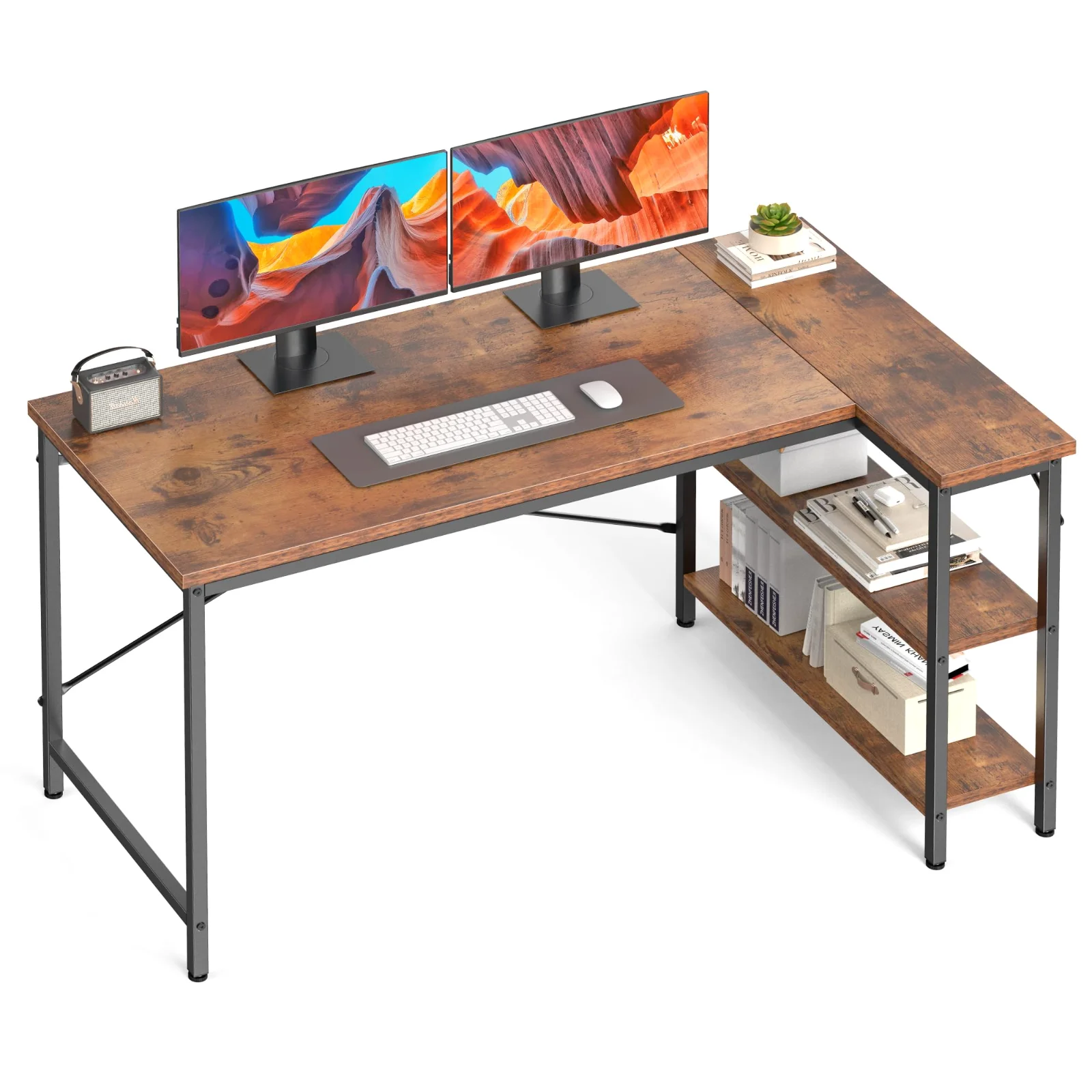 OLIXIS 47-Inch L-Shaped Corner Desk