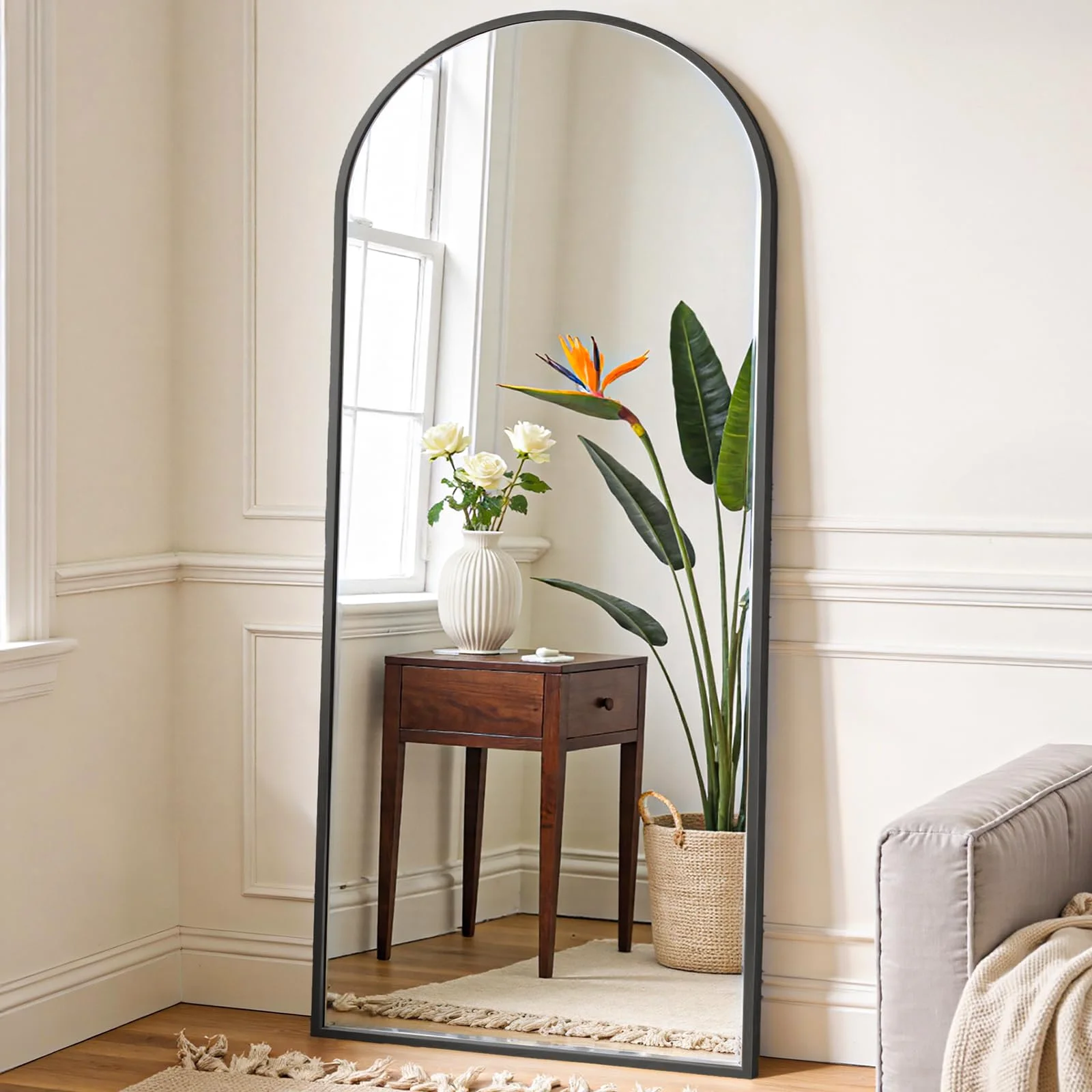 OLIXIS Arched Full-Length Mirror, 64-Inch