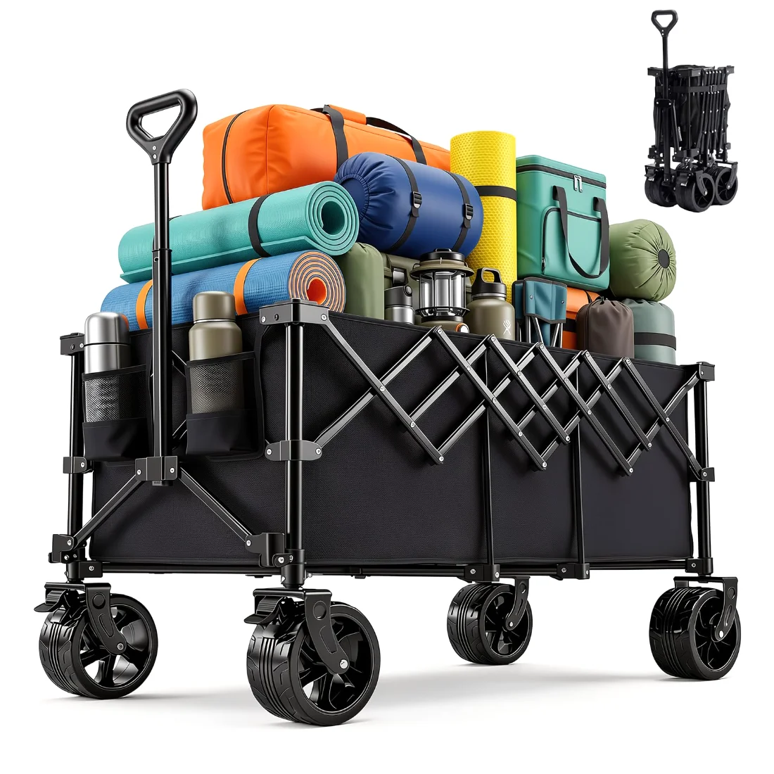 OLIXIS Collapsible Wagon, 440 lbs