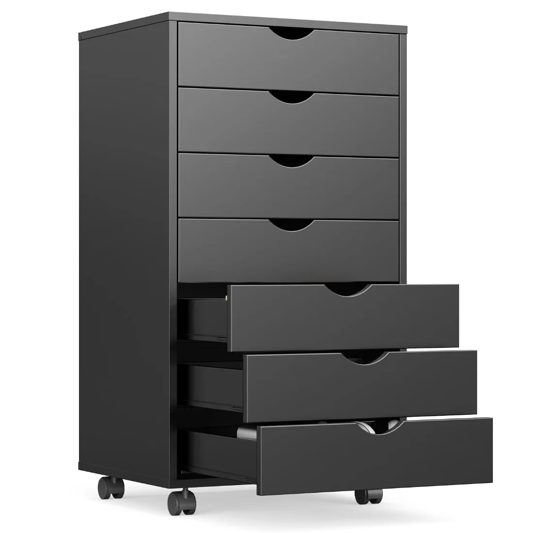 OLIXIS 7-Drawer File Cabinet on Wheels